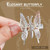2Pcs Elegant Tassel Butterfly Hairpin Moving Flying Butterfly Antique Side Clip Metal Tassel Long Hair Clip for Women Girls