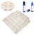 4 Sheets Empty Essential Oil Bottle Sticker Oval Shaped and Round Stickers Perfume Bottle Label