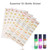 4 Sheets Empty Essential Oil Bottle Sticker Oval Shaped and Round Stickers Perfume Bottle Label
