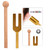 C-4096 Tuning Fork Meditation Tuning Energy Fork With Hammer Gold