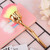 Rose Shape Long Handle Nail Art Brush Manicure Nail Polishing Dust Powder Removal Brush 03#