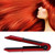 Mini Rechargeable Cordless Hair Curler & Straightener Hair Ironing Device Styling Tool (Red)