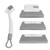Window Groove Cleansing Set Detachable Washable Remove Dirts Track Cleaner Brush for Home Car