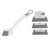Window Groove Cleansing Set Detachable Washable Remove Dirts Track Cleaner Brush for Home Car