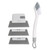 Window Groove Cleansing Set Detachable Washable Remove Dirts Track Cleaner Brush for Home Car