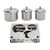Stainless Steel Nail Powder Holder Thickening Sturdy Dustproof Smooth Surface Nail Art Equipment Cup with Lids