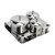 Stainless Steel Nail Powder Holder Thickening Sturdy Dustproof Smooth Surface Nail Art Equipment Cup with Lids