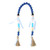 Exquisite Christmas Wooden Bead Wreath Christmas Decorations Farmhouse Wall Hanging OrnamentsBlue