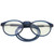 Blue Light Blocking Magnetic Reading Glasses Elderly Simple Stylish Presbyopic Glasses(+150 Dark Blue)