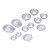DIY Bath Salt Ball Mold Household Portable Aluminum Alloy Mousse Cake Baking Mold Set#2