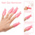 Bestauty Gel Nail Polish Remover Kit with Wipe Cotton Pads 10 Pcs Nail Clips Caps 2 Pcs Nail File Triangle Cuticle Pusher and Cutter Set Nail Brush Push Down Pump Dispenser Bottle