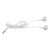 Wired Earphones Comfortable Fit Headphones Ergonomic Earphone Noise Isolating Wired Earbuds White