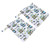 2pcs Two Zippered Wet Dry Bags Waterproof Large Capacity Washable Baby Items Yoga Gym Bag 11 X 15.7in