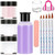 Acrylic Nail Kit Acrylic Powder & Liquid Set with Nail Brush Nail Forms Nail File 3 Colors Acrylic Nail Powder Kit