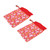 2pcs Diaper Bag Waterproof Double Pockets Zipper Closure Baby Clothes Storage Bag for Dry Wet Clothes G26
