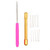 Doll Hair Rooting Holders 10pcs Needles Awl Alloy Handles Doll Hair Making Accessories