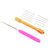 Doll Hair Rooting Holders 10pcs Needles Awl Alloy Handles Doll Hair Making Accessories