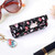 2Pcs Floral Lipstick Case Holders Retro Flower Printed Lipstick Organizers with Mirror Cosmetic Jewelry Storage Box