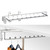 HI Extendable Clothes Rack Metal