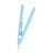 2 in 1 Mini Hair Straightener Ceramic Tourmaline Plate Heating Flat Curler Sky Blue