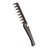 Portable Vintage Oil Head Comb Stainless Steel Folding Wide Teeth Comb (Big Wide Teeth)