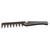 Portable Vintage Oil Head Comb Stainless Steel Folding Wide Teeth Comb (Big Wide Teeth)
