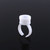 100pcs Disposable Glue Ring Pallet Holder for Eyelash Extension White Plastic Glue Pallet Tatt