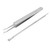 Stainless Steel Blackhead Removal Tool Kit Curved Tweezer  Double end Pimple Extractor