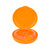 Seven Grids Rotating Pills Box Round 7 Compartments Pills Organizer for Home TravelOrange