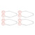 2 Pair Dimple Trainer Tool Piercing Free Improve Smile Dimple Maker Balls for Face Cheeks Pink