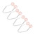 2 Pair Dimple Trainer Tool Piercing Free Improve Smile Dimple Maker Balls for Face Cheeks Pink