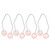 2 Pair Dimple Trainer Tool Piercing Free Improve Smile Dimple Maker Balls for Face Cheeks Pink
