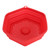 Red Silicone Microwave Splatter Cover with Handle Collapsible Microwave Food Cover Dishes Plate Cover Lid for Kitchen