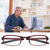 Portable Lightweight Folding Presbyopic Glass Fatigue Relieve Reading Glasses (Black 4.0)
