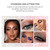 4 Colors Glitter Liquid Eyeshadow Makeup Metallic Glitter Long Lasting Waterproof Eyeshadow for Party Wedding Party Daily Use