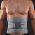 Adjustable Compression Back Support Belt Breathable Comfortable Elastic Abdominal Binder for Men Women L Grey