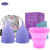 Women Portable Silicone Period Cup Collapsible Disinfection Cup for Cleaning and Storing Menstrual Cup Female Intimate Care Reusable Silicone Cups
