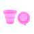 Women Portable Silicone Period Cup Collapsible Disinfection Cup for Cleaning and Storing Menstrual Cup Female Intimate Care Reusable Silicone Cups