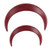 2pcs Crescent Moon Hair Fork for Women Carved Lightweight Wooden Moon Hair Stick Hairpin Accessories 2 Sizes Brown Red