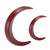 2pcs Crescent Moon Hair Fork for Women Carved Lightweight Wooden Moon Hair Stick Hairpin Accessories 2 Sizes Brown Red