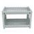 Desk Organizer Storage Rack Shelf PP Hollow Design 2 Tier for Home Bathroom Table