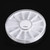 6Pcs/Set 12 Compartments Nail Art Decoration Gem Rhinestone Empty Wheel Box Storage Container