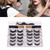 10 Pairs Magnetic False Eyelashes Waterproof Reusable Magnetic False Lashes with Eyeliner Tweezers Applicator Tool Kit