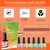 MISSCHEERING 6 Colors Gel Nail Polish Kit Soak Off UV LED Nail Gel Nail Polish Set Gel Nails Gift Set for Home and Nail Art Salon