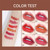 6 Color Star Mini Capsule Lipstick Set Matte Lipstick Velvet Lip Gloss Set Nonstick Cup Long-lasting Lipstick Makeup Gift Set