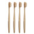 8 In 1 Bamboo Toothbrushes Cleaning Gum Sustainable Soft Bamboo Toothbrushes White