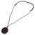 Volcanic Stone Pendant Stylish Sun Pattern Energy Stone Pendant Necklace Jewelry Accessories