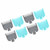 8pcs Hair Clipper Guide Comb Hair Attachment Comb Barbers Home Daily Use Haircut Accessory