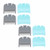 8pcs Hair Clipper Guide Comb Hair Attachment Comb Barbers Home Daily Use Haircut Accessory
