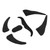 Fake Mustaches Set Novelty Cosplay Costume Eyebrows Supplies for Halloween Performance